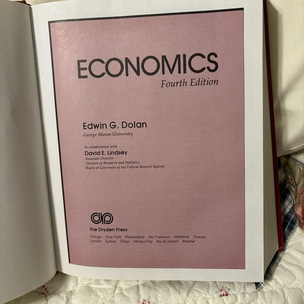 ECONOMICS Fourth Edition By Edwin G Dolan